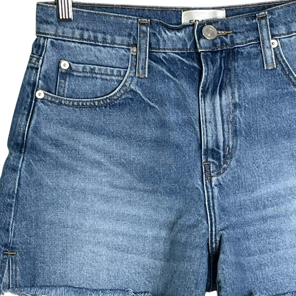 Frame Denim Shorts Size 25 Cut Off 100% Cotton Raw Frayed Hem Boho Festival - Picture 4 of 12